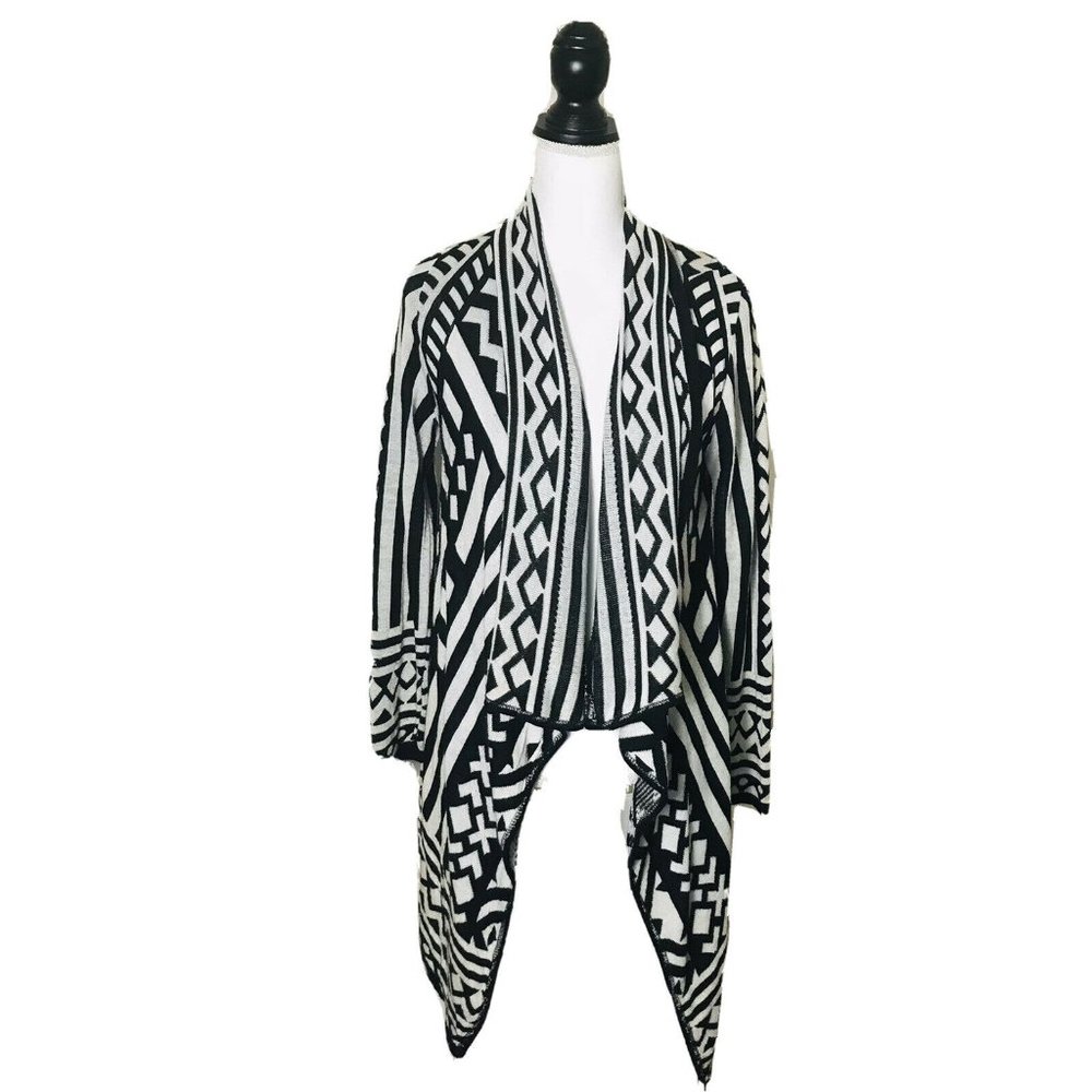 Say What ? Open Front Waterfall Boho Cardigan